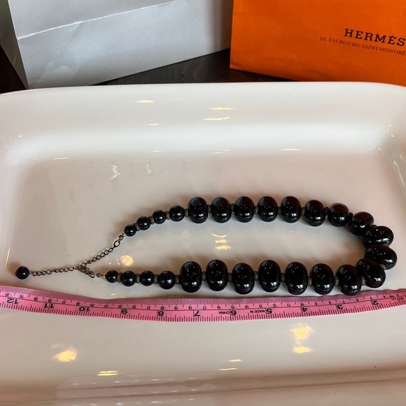 Gorgeous Black Beaded Necklace - Picture 5 of 7